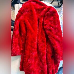 Sans Souci Vibrant Red Teddy Jacket